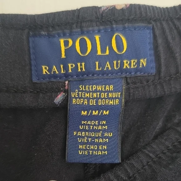 Polo Ralph Lauren Black Patterned Joggers - Picture 4 of 11